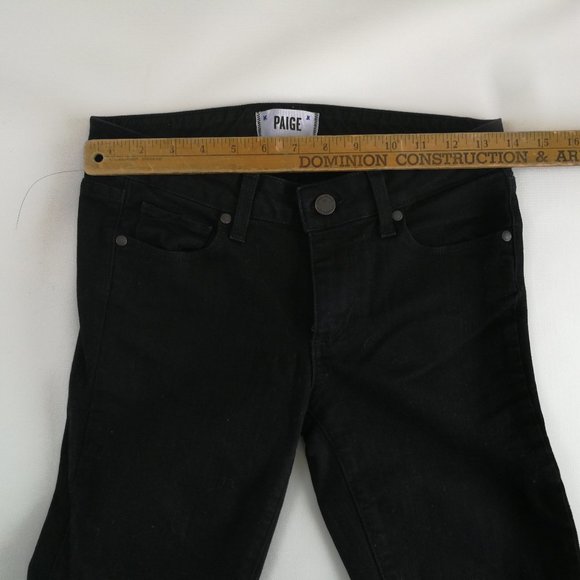Paige Skyline Skinny Black Jeans 27 - Picture 6 of 10